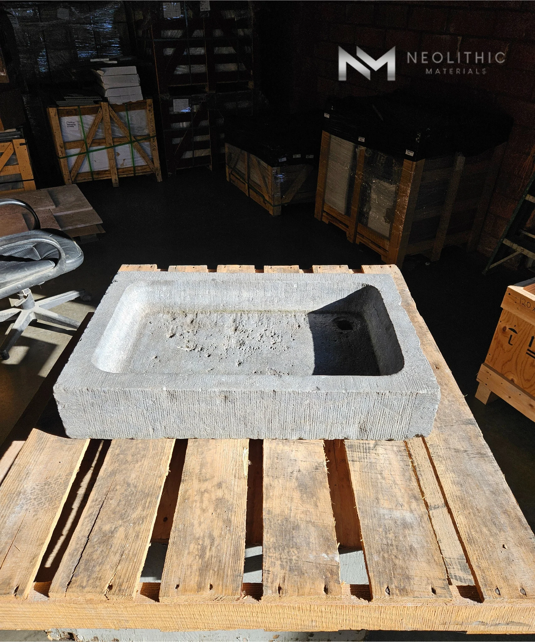 Antique Belgian Bluestone Sink - Image 8